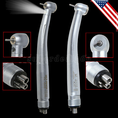 Dental High/Fast Speed (LED E-generator) Turbine Handpiece 4-Hole Fit NSK/KaVo