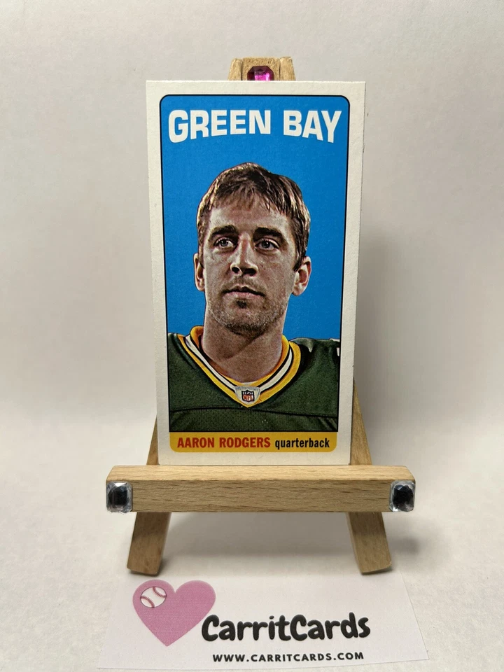 AARON RODGERS 2012 Topps Pro Football 1965 Topps #120 Green Bay Packers Tall Boy - Image 3 of 4