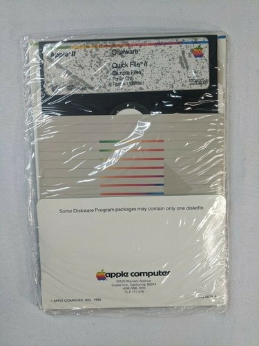 Apple II Quick File II for IIe Only Pascal 1.1 Based w/Original Box & Manual - Picture 6 of 12