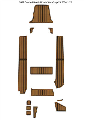 2022 Cantieri Nautici Costa Viola Skip 19 Cockpit Pad Boat EVA Foam Teak Floor