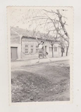 Joyful Leap Beautiful Young Woman Mid-Air in the Middle of the Street Abstract