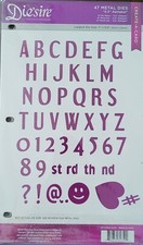 Crafter's Companion .5 inch Alphabet Die Set
