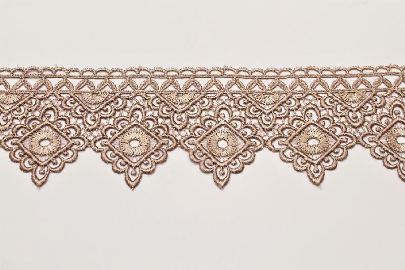 Galon Dentelle macramé losange - 3,5 cm - Vendu au mètre