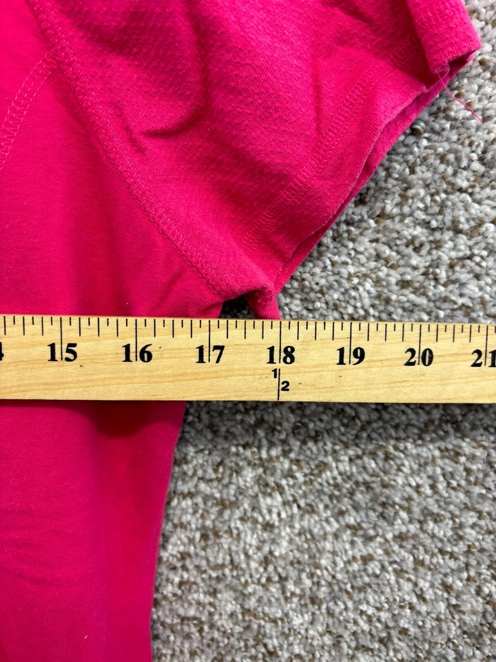 Camiseta Danskin Now Rosa Cuello Redondo Aberturas Laterales Manga Corta Camiseta Para Mujer Talla XL Foto 3 de 4