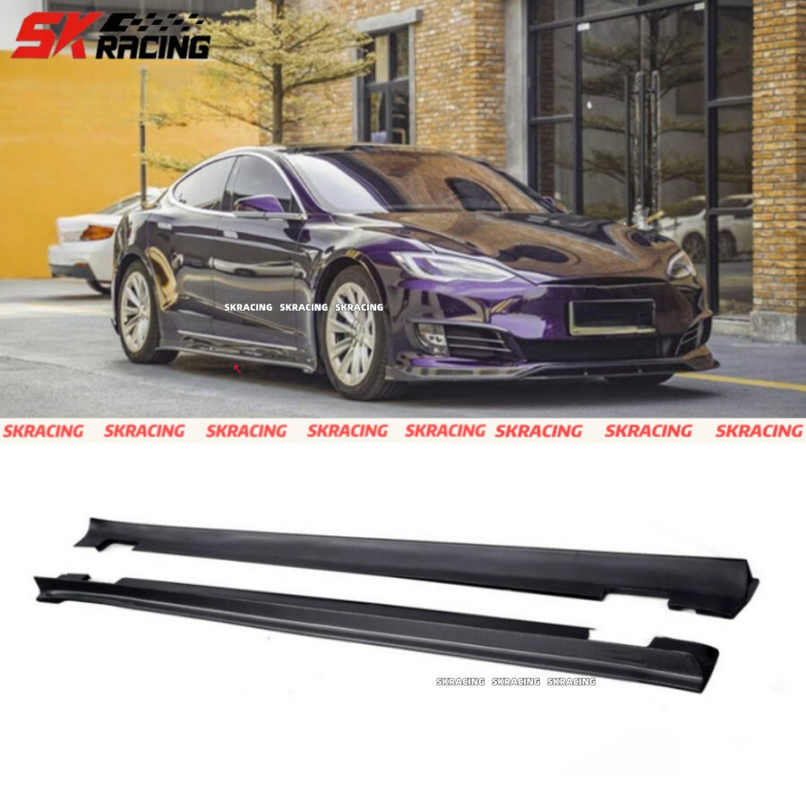 2016-2020 Tesla Model S Carbon Fiber Side Skirt Splitter Body Kit