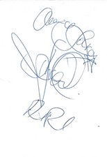 A-teens autographs signed 10x15 cm index card 