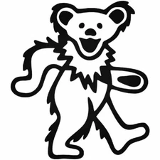 Vinyl Decal for Window - Grateful Dead, Dancing Bear
