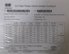 Comcore 2x4 Fiber Coupler Triple Window Module 1310 1480 1550nm
