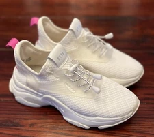 Steve Madden NY90 Myles White Sneakers MYLE01SI Women’s Size 8M