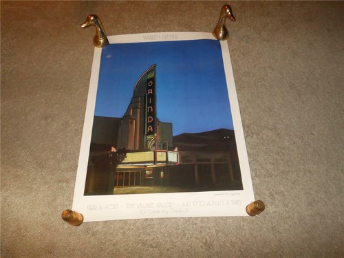 RARE WARREN DREHER 1985 HOMAGE TO ORINDA PRINT POSTER - Picture 4 of 10