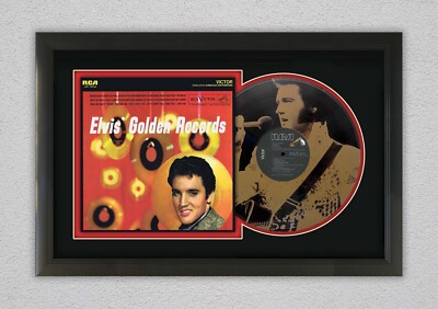 Elvis Presley Gold Limited Edition Laser Etched LP Record Display | eBay