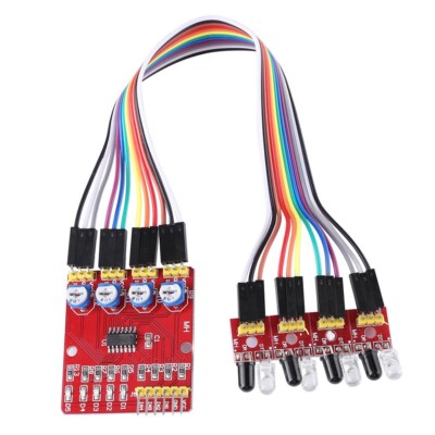 3pcs* 4 Channel Infrared Detection IR Tracking Obstacle Avoidance Sensor Modules