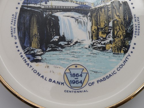 Vintage New Jersey Tercentenary 1864 1964 trinket dish Saperstein Paterson NJ - Picture 12 of 13