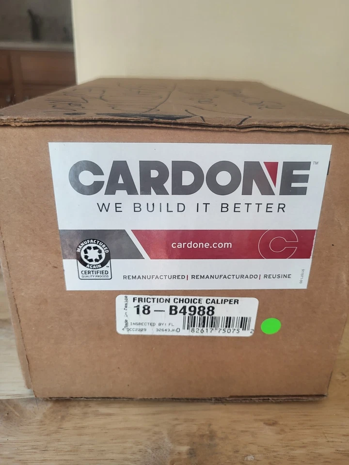 Восстановленный суппорт дискового тормоза со стороны водителя Cardone A1 Cardone P/N:18 B4988 - Изображение 3 из 3