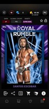 Topps Slam 25 Royal Rumble Santos Escobar Purple Super Rare DIGITAL