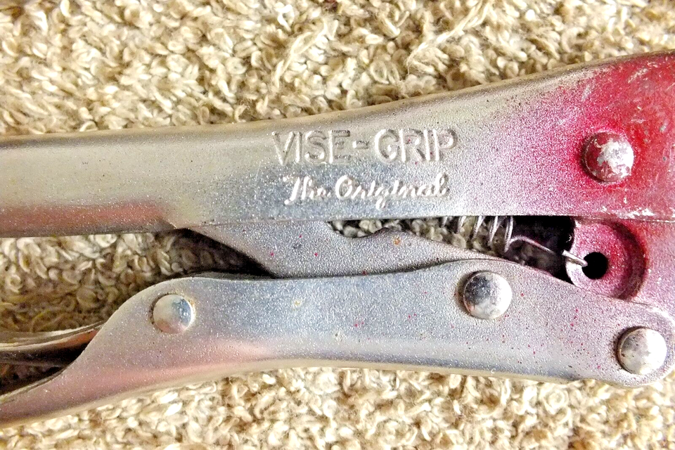 THREE PETERSEN IRWIN CRAFTSMAN VISE GRIP PLIERS 10CR 7R 5WR GOOD