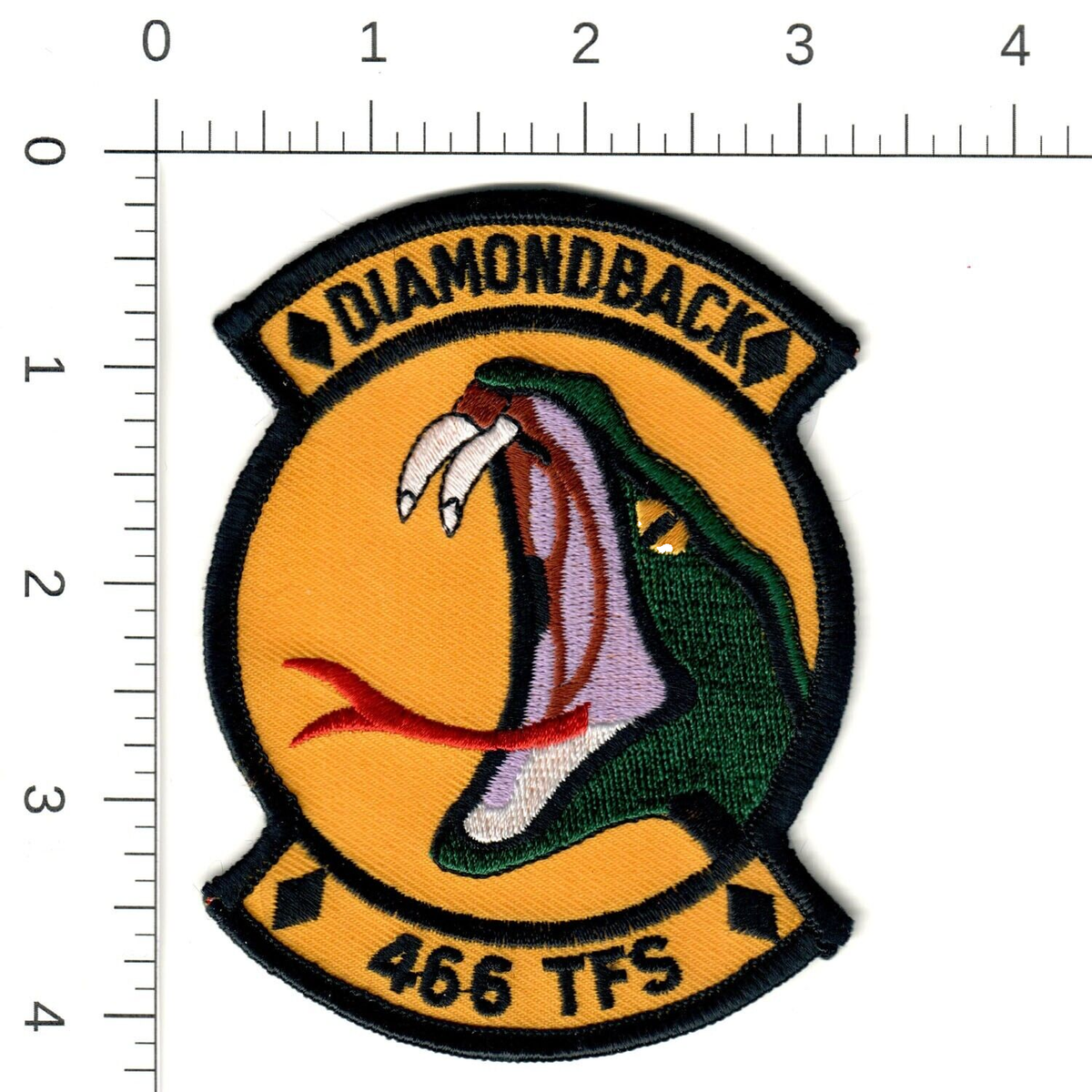 USAF DIAMONDBACK Patch 466 TFS Tactical Fighter Squadron Hill AFB