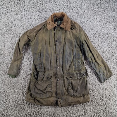 Barbour Jacke Herren Extra Large XL Border Vintage Grün Mantel Country Utility