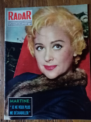 RADAR Nr. 477 - 30. März 1958 - Martine Carol ''Ich will mich nicht mehr ausziehen'' Neu.