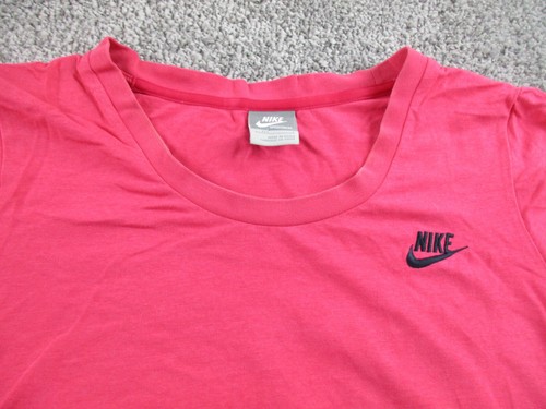 Nike Training Top/T Shirt Large Short Sleeve Athleisure Cotton Bamboo Blend Pink - Picture 2 of 15