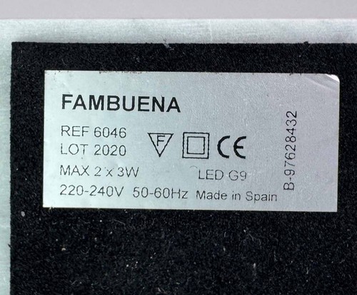 Fambuena LED Tischlampe Book 6046 - Messing und Weiß - Picture 6 of 8