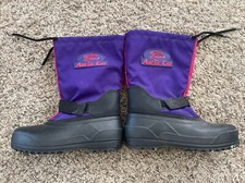 Arctic Cat Canada winter snow boots womens girls 5 purple wool lined