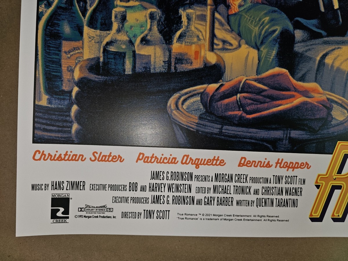 True Romance Rockin Jelly Bean VARIANT Movie Poster #/100 Screen