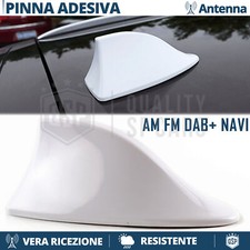 Antenna PINNA DI SQUALO Bianca PER Alfa Romeo Mito Ricezione RADIO AM-FM-DAB+