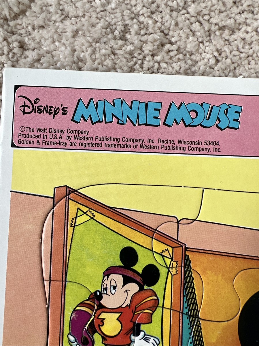 Walt Disney Classic Childrens Golden Frame Tray Puzzle Minnie