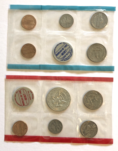 1969 U.S. MINT SET (10 coins) sealed in original US Mint Packaging - Picture 2 of 2