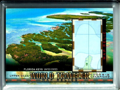 2018 UPPER DECK GOODWIN WORLD TRAVELER MAP # WT-81 Florida Keys U.S.A.