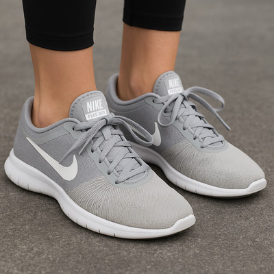 Nike Flex Adapt TR Training Shoes Women s 6.5 Gray White Lightweight 831579-002