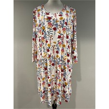 Floral Print Long Sleeve Swing Dress size XXXL