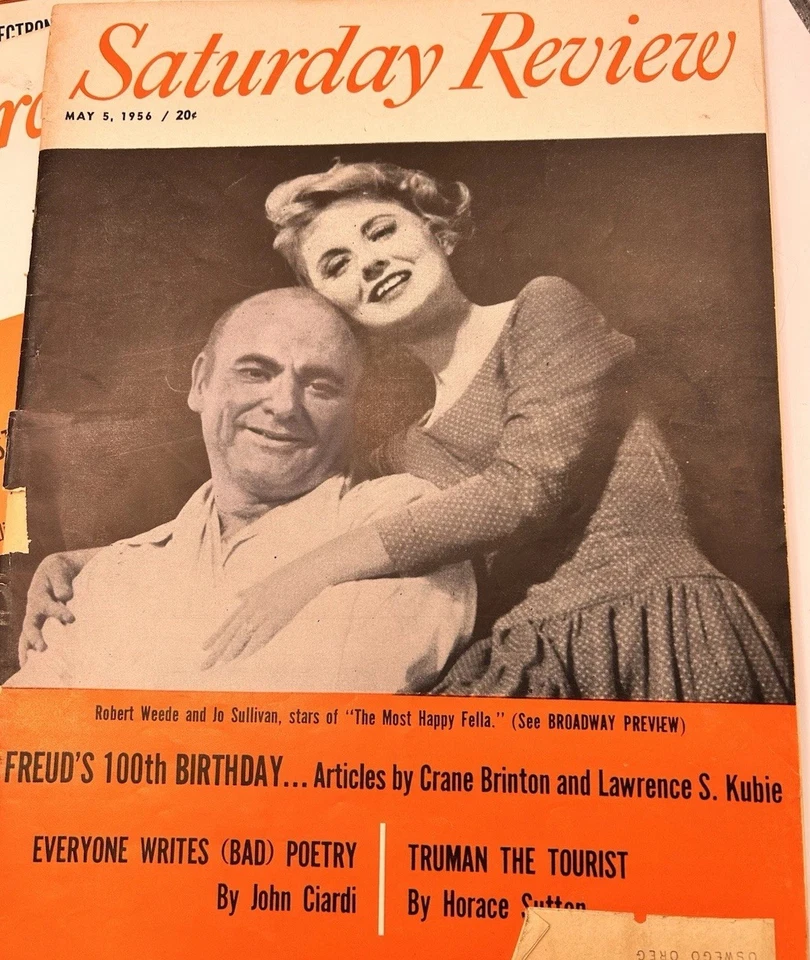 Lot Of 9 Saturday Review Magazines 1956–1961 Literature Variety Foto 3 de 4
