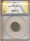1927 1c DDO-001/ FS-101 ANACS Good 4