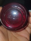 Avon Vintage Ruby Red Mini Cruet Decanter w/ Stopper Glass Bottle 6" — photo 4