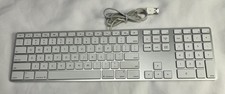 Genuine Apple A1243 USB Wired Keyboard w/Numeric Keypad Tested Excellent Cond 