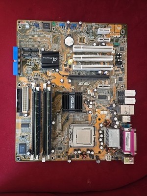 ASUS P5GPL MOTHERBOARD, SOCKET 775, interl 915 chipset, 4 DDR ATX w/ CPU!