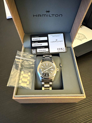 Hamilton Khaki Field Automatik Herren Uhr Edelstahl schwarz H70455133 38mm
