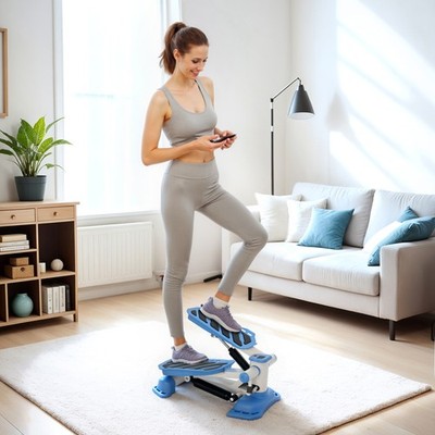 HOMCOM Tragbare Mini Stepper Schrittmaschine für Home Gym Büro Generalüberholt
