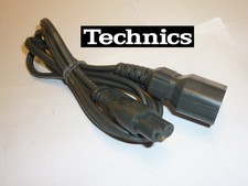 Genuine Technics IEC (kettle style) to C7 (figure of 8) Hi-Fi Power Connection