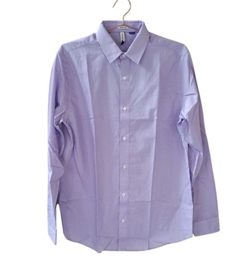 New ARTEFACT L Tall Purple Graphic Regular Long Sleeve Button Front Shirt Men