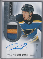 Jake Neighbours 2021-22 Upper Deck The Cup Rookie Patch Auto #/249