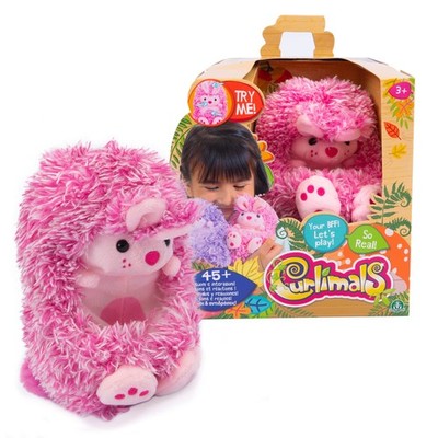 Curlimals Giochi Preziosi Bibi Rosa Kaninchen, interaktiv, weich und bunt, um di