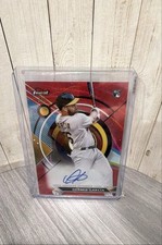 2023 Topps Finest - Finest Autographs Dermis Garcia Red Wave Refractor /5 BB3