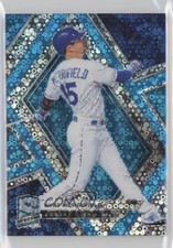 2019 Panini Chronicles Spectra Neon Blue Prizm 73/99 Whit Merrifield #25 9o3