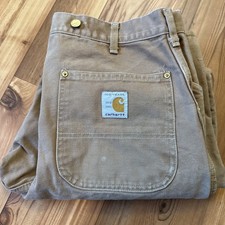 VTG Carhartt 1989 100Year Anniversary Union Made 36x30 Distressed Liner Removed