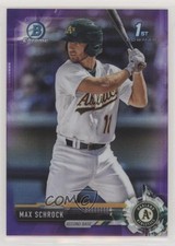 2017 Bowman Chrome Prospects Purple Refractor 102/250 Max Schrock #BCP154 i4p