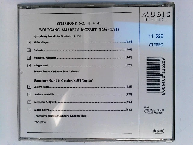 Sinfonie 40, 41 (Jupiter) Mozart, Wolfgang Amadeus und Pavel Urbanek: - Bild 2 von 2