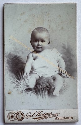 orig. CDV Foto Fotografie Bild alt Kind Kinder Mode um 1890 Kuiper Iserlohn